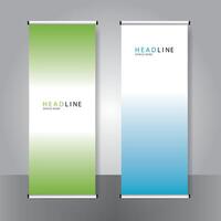 Business banner roll up set standee banner.modern banner. template. vector