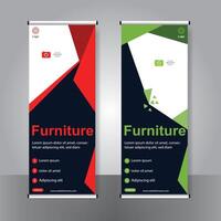 Business banner roll up set standee banner. modern banner. template. vector