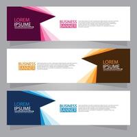 Vector abstract design web banner template. Web Design Elements - Header Design. Abstract geometric web banner template on grey background.