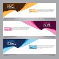 Vector abstract design web banner template. Web Design Elements - Header Design. Abstract geometric web banner template on grey background.