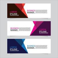 Vector abstract design web banner template. Web Design Elements - Header Design. Abstract geometric web banner template on grey background. modern banner.