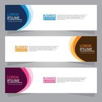 Vector abstract design web banner template. Web Design Elements - Header Design. Abstract geometric web banner template on grey background.