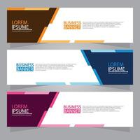 Vector abstract design web banner template. Web Design Elements - Header Design. Abstract geometric web banner template on grey background.