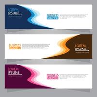 Vector abstract design web banner template. Web Design Elements - Header Design. Abstract geometric web banner template on grey background.