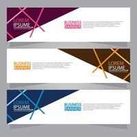 Vector abstract design web banner template. Web Design Elements - Header Design. Abstract geometric web banner template on grey background.