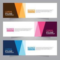 Vector abstract design web banner template. Web Design Elements - Header Design. Abstract geometric web banner template on grey background. modern banner.