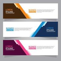 Vector abstract design web banner template. Web Design Elements - Header Design. Abstract geometric web banner template on grey background.