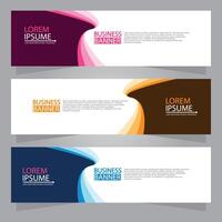 Vector abstract design web banner template. Web Design Elements - Header Design. Abstract geometric web banner template on grey background.