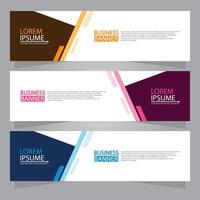 Vector abstract design web banner template. Web Design Elements - Header Design. Abstract geometric web banner template on grey background.