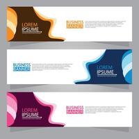 Vector abstract design web banner template. Web Design Elements - Header Design. Abstract geometric web banner template on grey background.