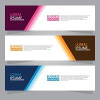 Vector abstract design web banner template. Web Design Elements - Header Design. Abstract geometric web banner template on grey background.