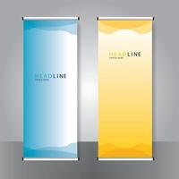 Business banner roll up set standee banner.modern banner. template. vector