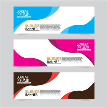 Vector abstract design web banner template. Web Design Elements - Header Design. Abstract geometric web banner template on grey background. modern banner.