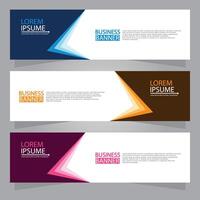 Vector abstract design web banner template. Web Design Elements - Header Design. Abstract geometric web banner template on grey background.