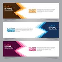 Vector abstract design web banner template. Web Design Elements - Header Design. Abstract geometric web banner template on grey background.