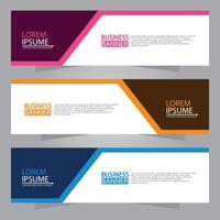 Vector abstract design web banner template. Web Design Elements - Header Design. Abstract geometric web banner template on grey background. modern banner.