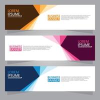 Vector abstract design web banner template. Web Design Elements - Header Design. Abstract geometric web banner template on grey background.