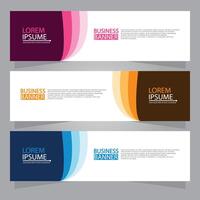 Vector abstract design web banner template. Web Design Elements - Header Design. Abstract geometric web banner template on grey background.