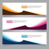 Vector abstract design web banner template. Web Design Elements - Header Design. Abstract geometric web banner template on grey background.