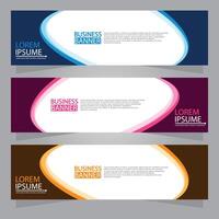 Vector abstract design web banner template. Web Design Elements - Header Design. Abstract geometric web banner template on grey background. modern banner.