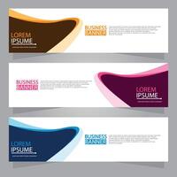 Vector abstract design web banner template. Web Design Elements - Header Design. Abstract geometric web banner template on grey background.