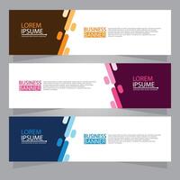 Vector abstract design web banner template. Web Design Elements - Header Design. Abstract geometric web banner template on grey background.