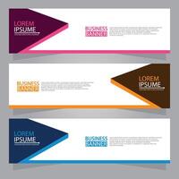 Vector abstract design web banner template. Web Design Elements - Header Design. Abstract geometric web banner template on grey background.