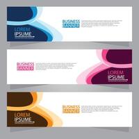 Vector abstract design web banner template. Web Design Elements - Header Design. Abstract geometric web banner template on grey background.