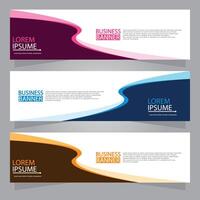 Vector abstract design web banner template. Web Design Elements - Header Design. Abstract geometric web banner template on grey background.