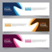 Vector abstract design web banner template. Web Design Elements - Header Design. Abstract geometric web banner template on grey background. modern banner.