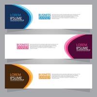 Vector abstract design web banner template. Web Design Elements - Header Design. Abstract geometric web banner template on grey background.