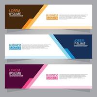 Vector abstract design web banner template. Web Design Elements - Header Design. Abstract geometric web banner template on grey background.