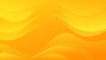 Abstract yellow Background with Wavy Shapes. flowing and curvy shapes. This asset is suitable for website backgrounds, flyers, posters, and digital art projects. vector