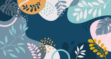 Design banner frame  Spring background with beautiful. background for design. vector