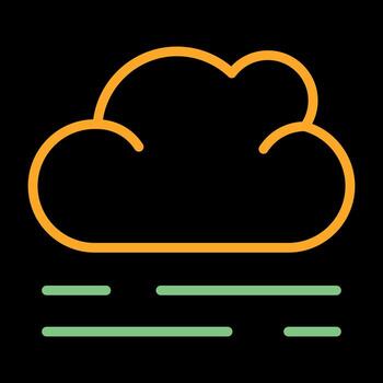 icono de vector de nube