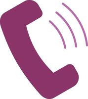 Phone Call Glyph Two Colour Icon vector