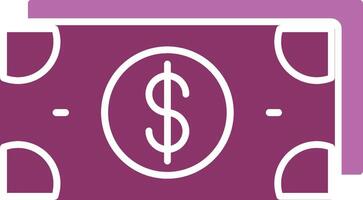 Money Glyph Two Colour Icon vector