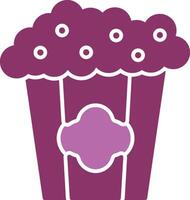 Popcorn Glyph Two Colour Icon vector