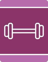 Online Workout Glyph Two Colour Icon vector