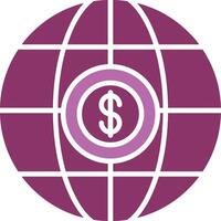 International Business Glyph Two Colour Icon vector