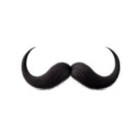 AI generated mustache on transparent background PNG image