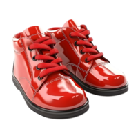 ai generado Niños Zapatos en transparente antecedentes png imagen