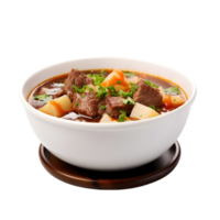 ai généré du boeuf soupe sur transparent Contexte png image