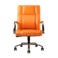 ai généré confortable Bureau chaise sur transparent Contexte png image