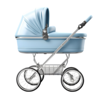 AI generated baby carriage on transparent background PNG image