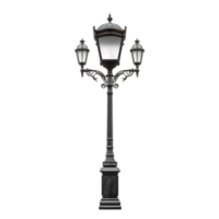 AI generated Vintage Street Lamp on transparent background PNG image