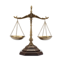 AI generated Scales of Justice on transparent background PNG image