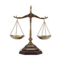 ai généré Balance de Justice sur transparent Contexte png image