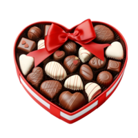 AI generated Chocolate Box on transparent background PNG image