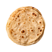 AI generated Top View Paratha on transparent background PNG image